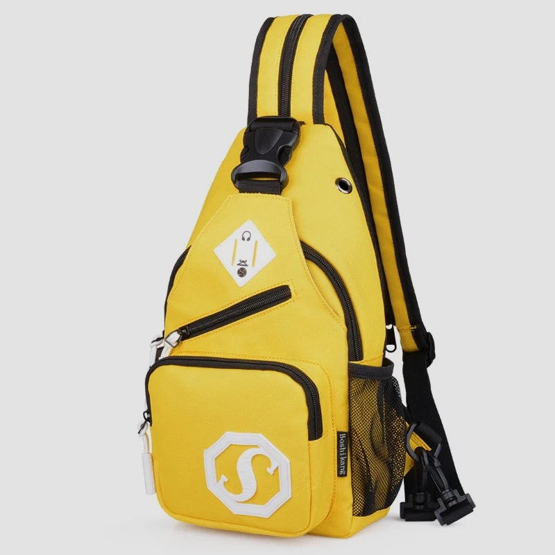 Sacoche femme sport jaune