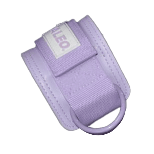 Alt Texte 1 : "Sangle de Cheville Violette pour renforcer et tonifier les jambes et les fessiers lors d'exercices de musculation"