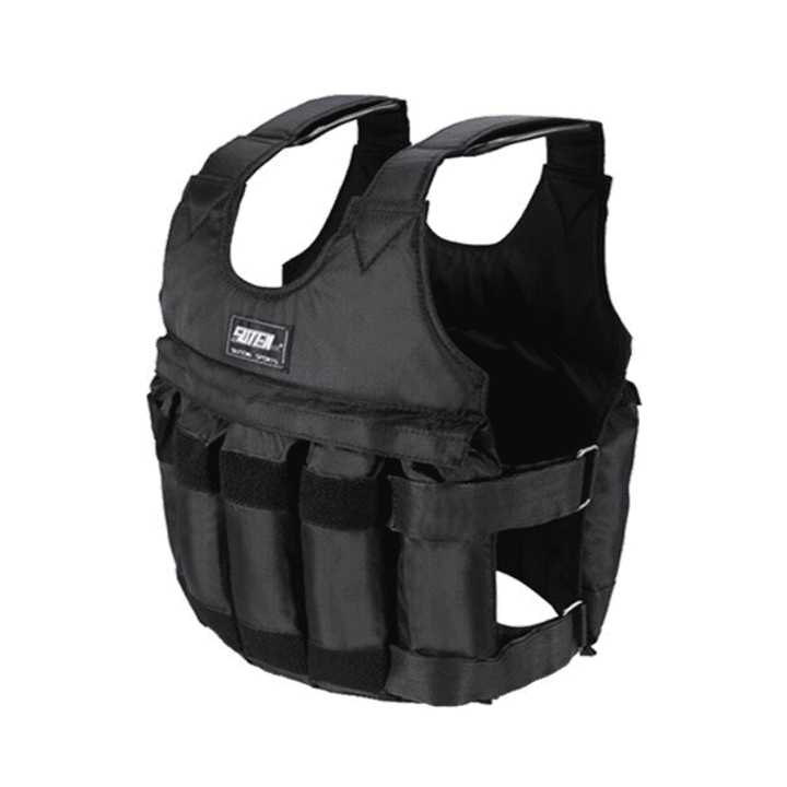 Gilet Lesté Réglable 50kg - Veste Pondérée Musculation Et Entraînement Fitness