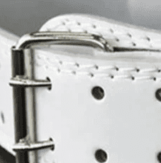 rivet ceinture musculation blanc