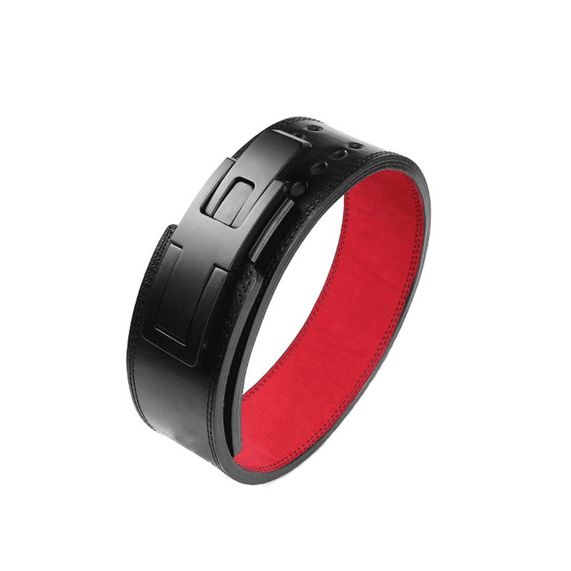 Ceinture de force à levier rouge et noire