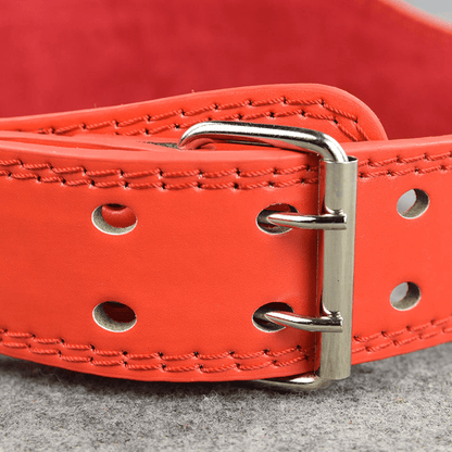 ceinture musclation rouge rivet